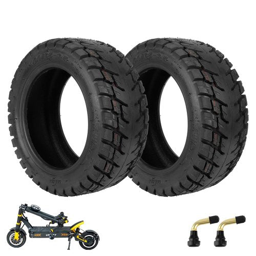 ulip 2 PCS 100/65-6.5 Off-Road Vacuum Tire for VSETT 11+ Zero 11X Dualtron for 11 Inch Electric Scooter Tubeless Wider and Thicker Tires Non-Slip Spare Wheels for Scooter
