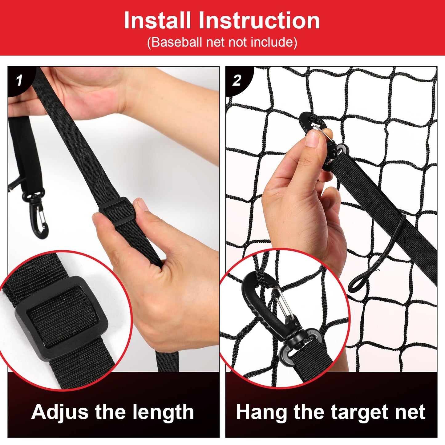 Waterproof Strike Zone Target Net,19 * 27in Clear Numbered Strike Zone,Adjustable and Durable Pitching Net with Strike Zone for Baseball&Softball Net,Applicable for Various Age Pitching Training