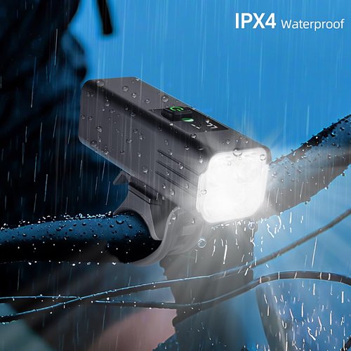 HITASTAR USB Rechargeable 1800 Lumens Bike Light,4000mAh Battery with Power Bank Function,5 Light Modes Waterproof Bicycle Lights for Road, Mountain, Cycling
