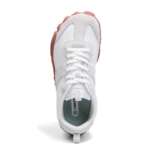 UBFEN Sneakers Barefoot Shoes for Womens Mens Minimalist Trail Running Hiking Comfortable Walking White Size US 8.5 Women/6.5 Men