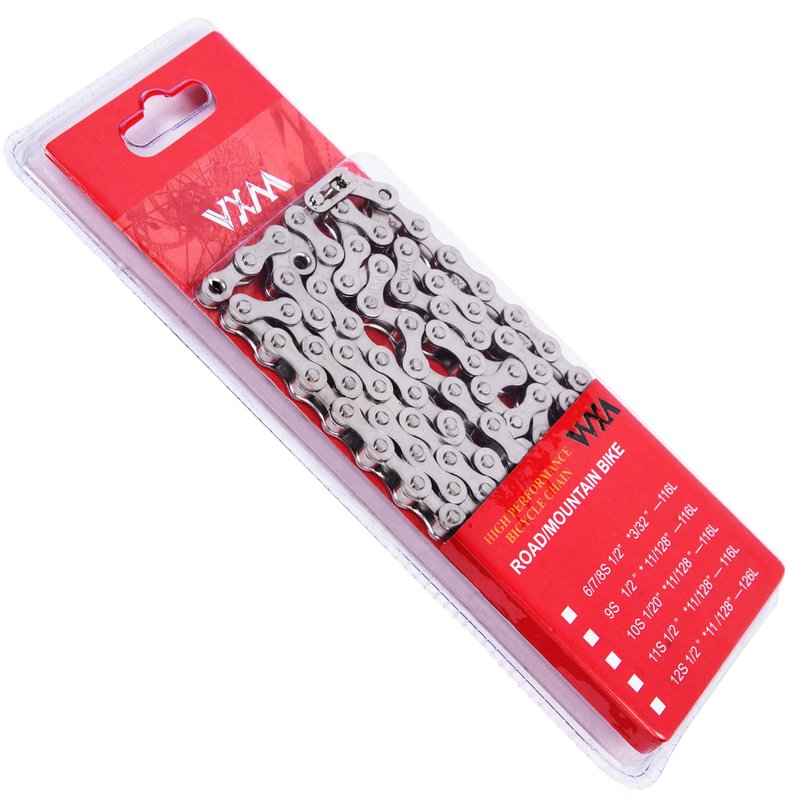 YBEKI 1-Speed Bike Chain 1/2" x 1/8" 114L – Military-Grade Silver Plated Chain with 3 QuickLinks | 11,000 PSI Tensile Strength & US Winter-Proof | Shimano/SRAM Compatible | Tool-Free 90-Second Install