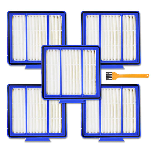 5-Pack HEPA Replacement Filters for Shark RV1001AE ION/IQ/EZ/Rocket/Robot/Pet Series Vacuums Compatible with AV2501AE, AV753, AV910/912S/915S, UR1000SR & More Vacuum Cleaner Parts