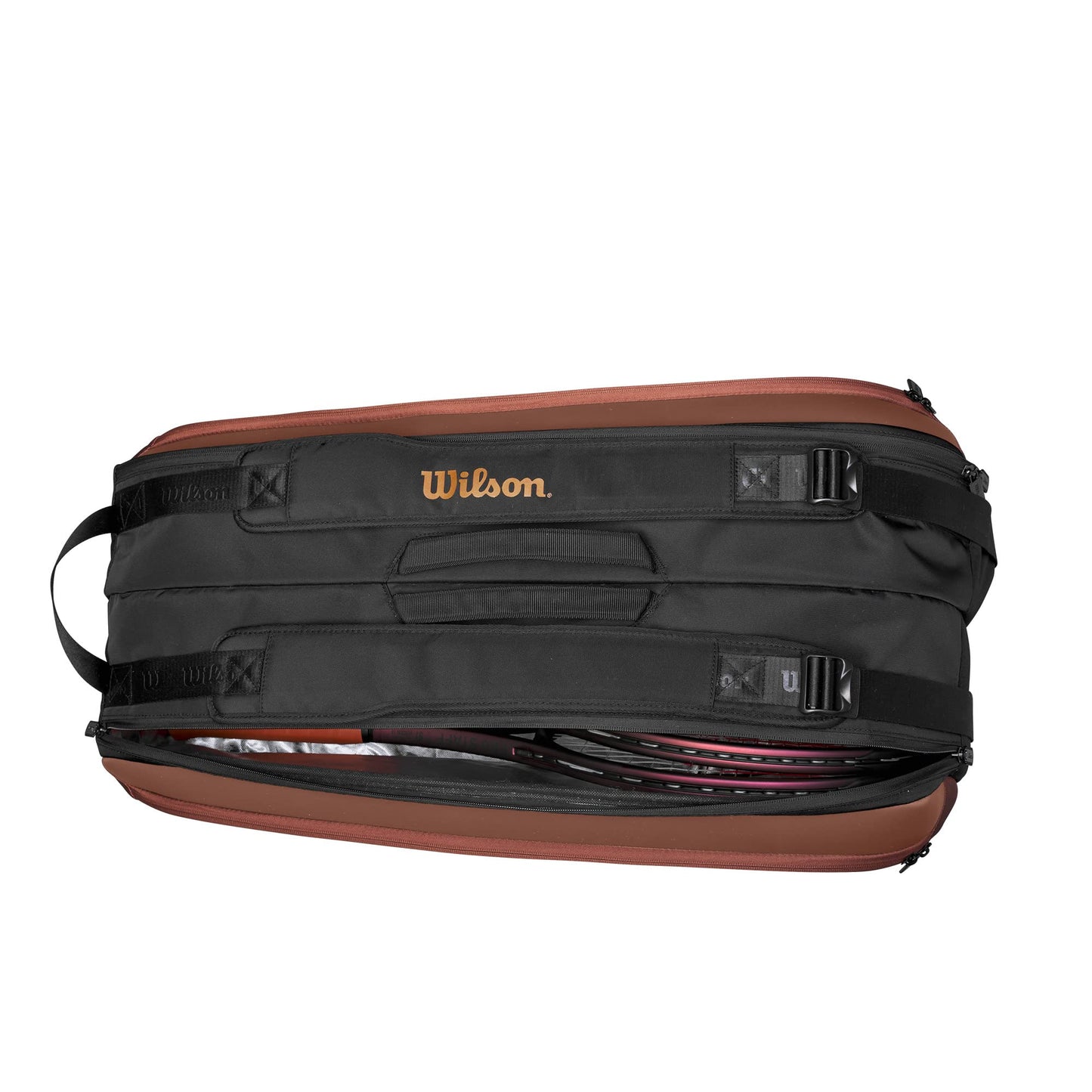 Wilson Pro Staff V14 Super Tour Tennis Racket Bag - Brown, Holds up to 9 Rackets