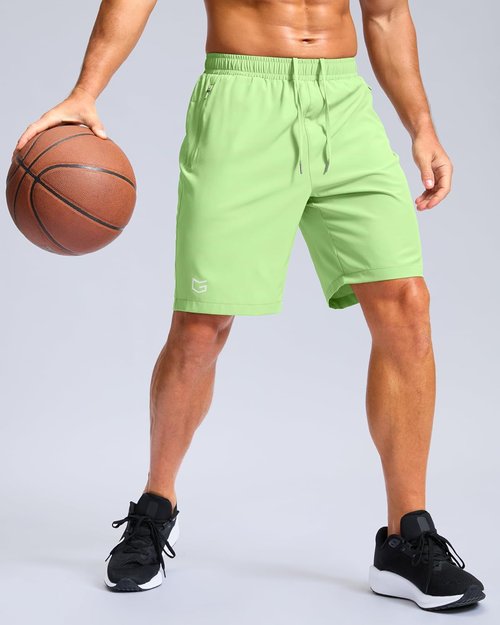 G Gradual Men's Athletic Running Shorts - Quick Dry with Zipper Pockets | 7"/5"/9" Sizes for Gym & Outdoor Activities
