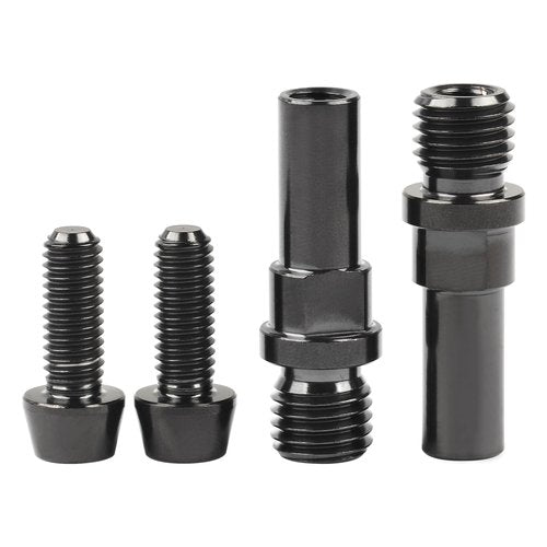 Wanyifa Titanium Ti Bolts Bicycle Post V Brake Bosses M10x1.25mm & M6x16mm Screws (Black)
