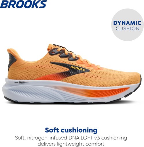 Brooks Ghost 17 Running Shoes - Men's Neutral Comfort & Support | Lightweight Design
