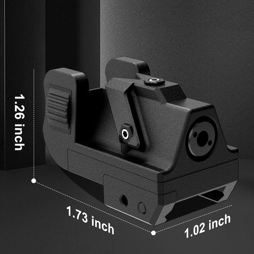 XYH-Win Tactical IR Laser Sight Fit Picatinny Rail Mount for Pistol Handgun Rifle Shockproof Gun Infrared (IR) Beam with USB Rechargeable Cable, Laser Class IIIA, 5mW