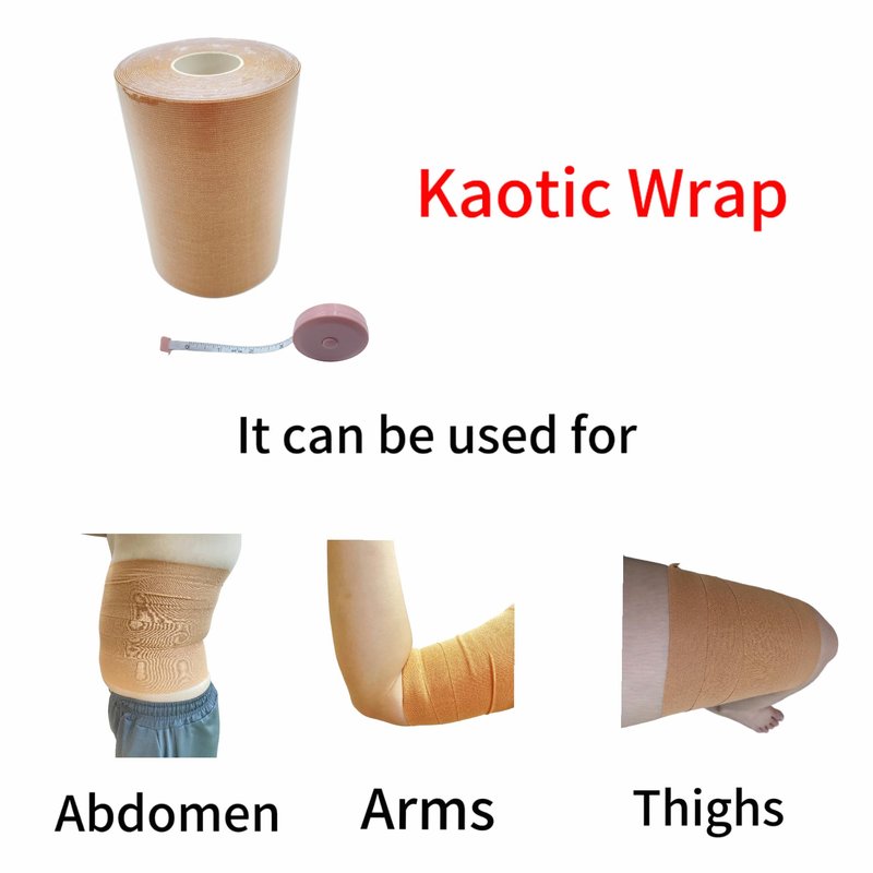 Body Stomach Compression Tape- Extra Wide Kaotic Belly Tape for Body Shaping& Workout& Sweater Enhancer& Skin Protection (Skin Color/10CM*5M) (1 Roll)
