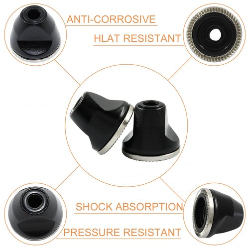 Hitefu 2PCS Mountain Bicycle Quick Release Lever Nut, M5 Screw Non-Slip Nut for Mountain Bike, Ideal for Fixed Gear Road Bike Modifications