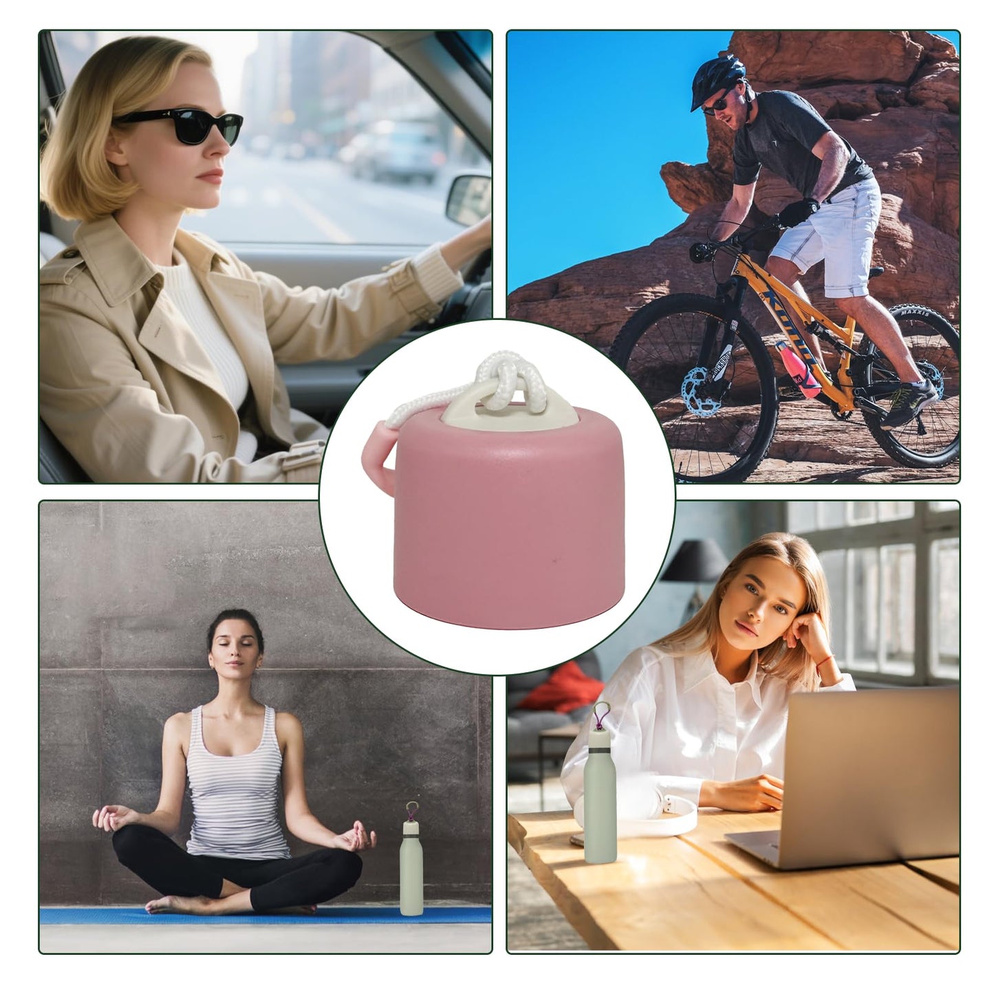 RUIQI MISSJ Replacement Lid for Owala FreeSip Twist Water Bottle,Replacement Accessories for Owala FreeSip Twist 18oz 24oz,Replacement Lid Accessory for Owala,Leak-Proof,BPA-Free(Pink)