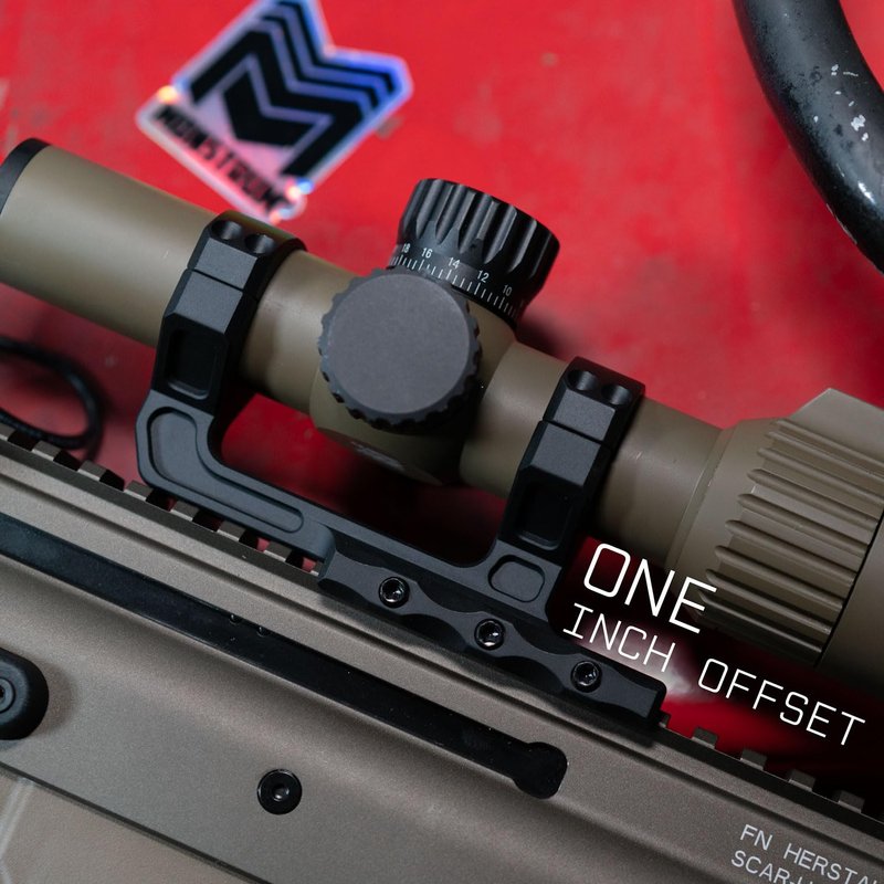 Monstrum Ultralight Razorclaw Dual Ring Scope Mount | Short Forward Offset | 1 inch Diameter