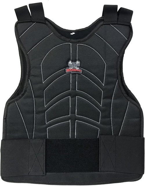 Maddog Sports Padded Chest Protector - Lightweight Impact Protection Vest | Adjustable Waist Straps - One Size Fits Most for Youth & Adults