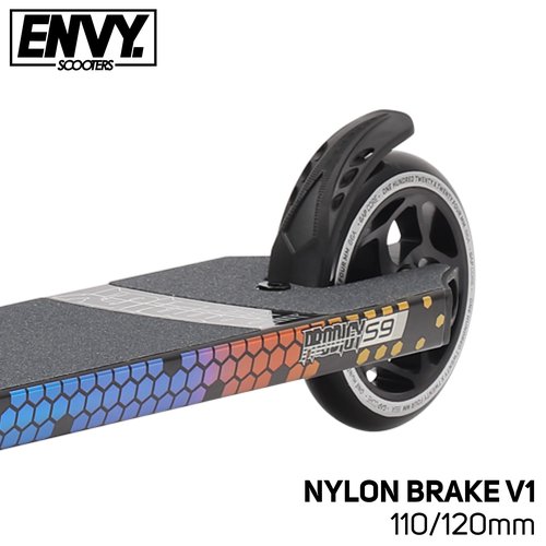 Envyscooters Nylon Brake V1 - Lightweight Pro Scooter Bolt on Brake with Spring Steel Insert for Envy Scooters and Decks - Fits 110mm to 120mm Wheels