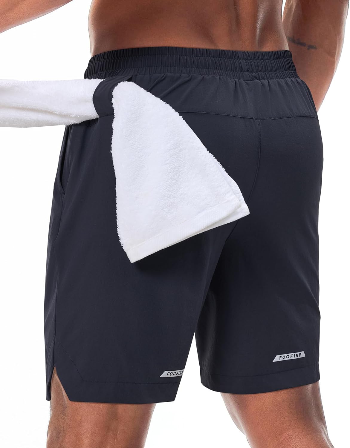 Skiennix Men's 2-in-1 Running Shorts - Quick Dry Athletic Gym Shorts with Phone Pockets