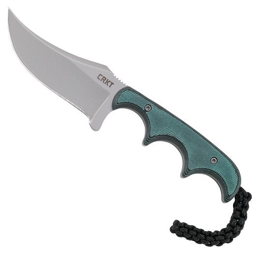 CRKT Minimalist Persian Outdoor Survival Fixed Blade Knife with Sheath: Stainless Steel Plain Edge Blade, Micarta Handle, 2379