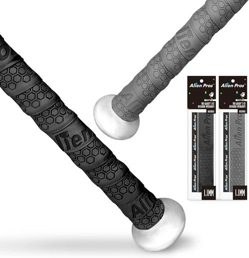 **ALIEN PROS Baseball Bat Grip Tape - Pro Quality Precut 1.1 MM (2 Pack) for Epic Home Runs**