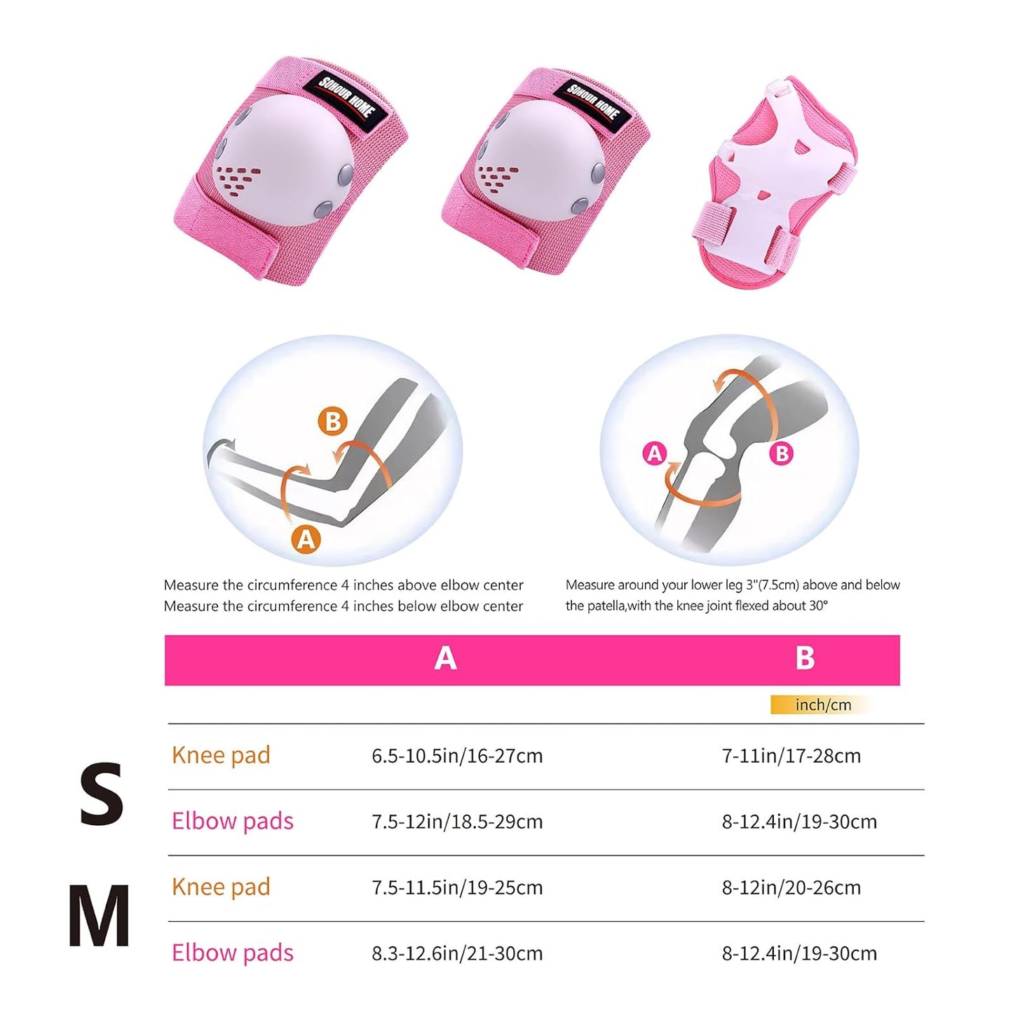Skiennix Kids Protective Gear Set - Knee Pads, Elbow Pads & Wrist Guards for Ages 3-15 | Ideal for Roller Skating, Cycling & More