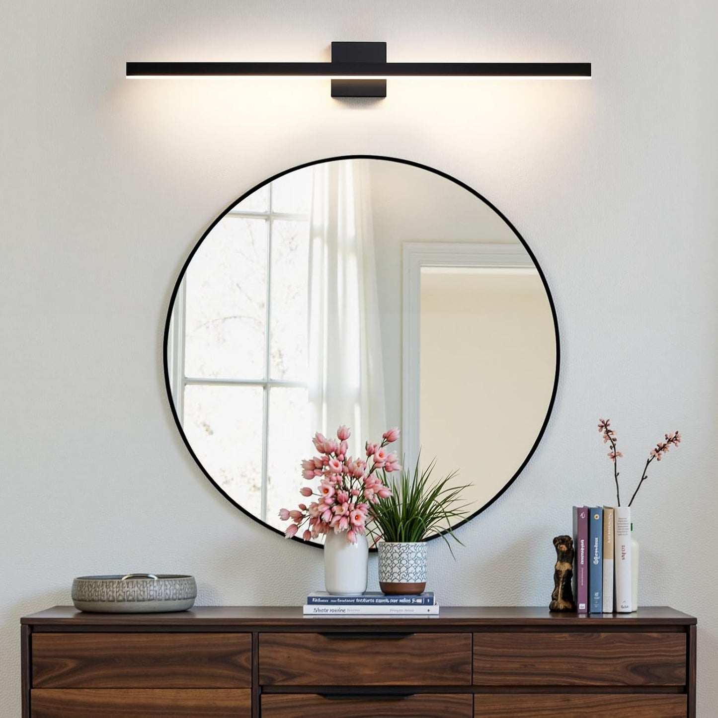 24-Inch Dimmable Gold Bathroom Vanity Light - Modern LED Bar Fixture for Over Mirror