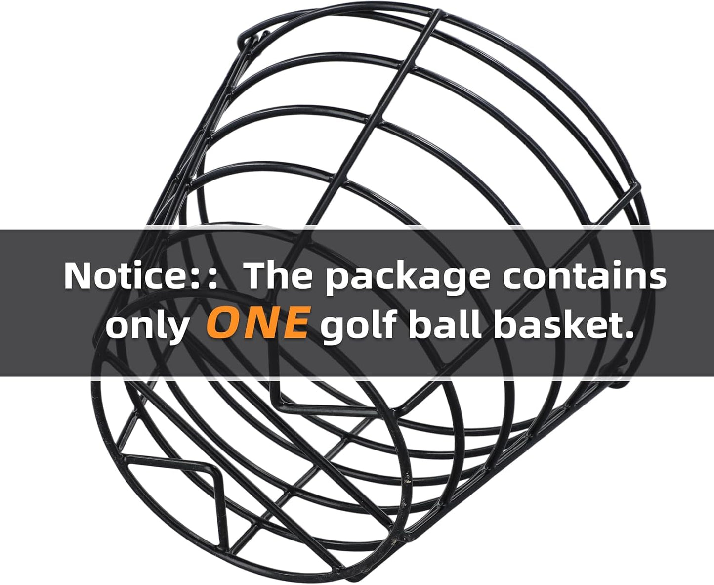 Roykaw Golf Ball Basket - Durable Container for 50 Balls | Easy to Organize with Handle