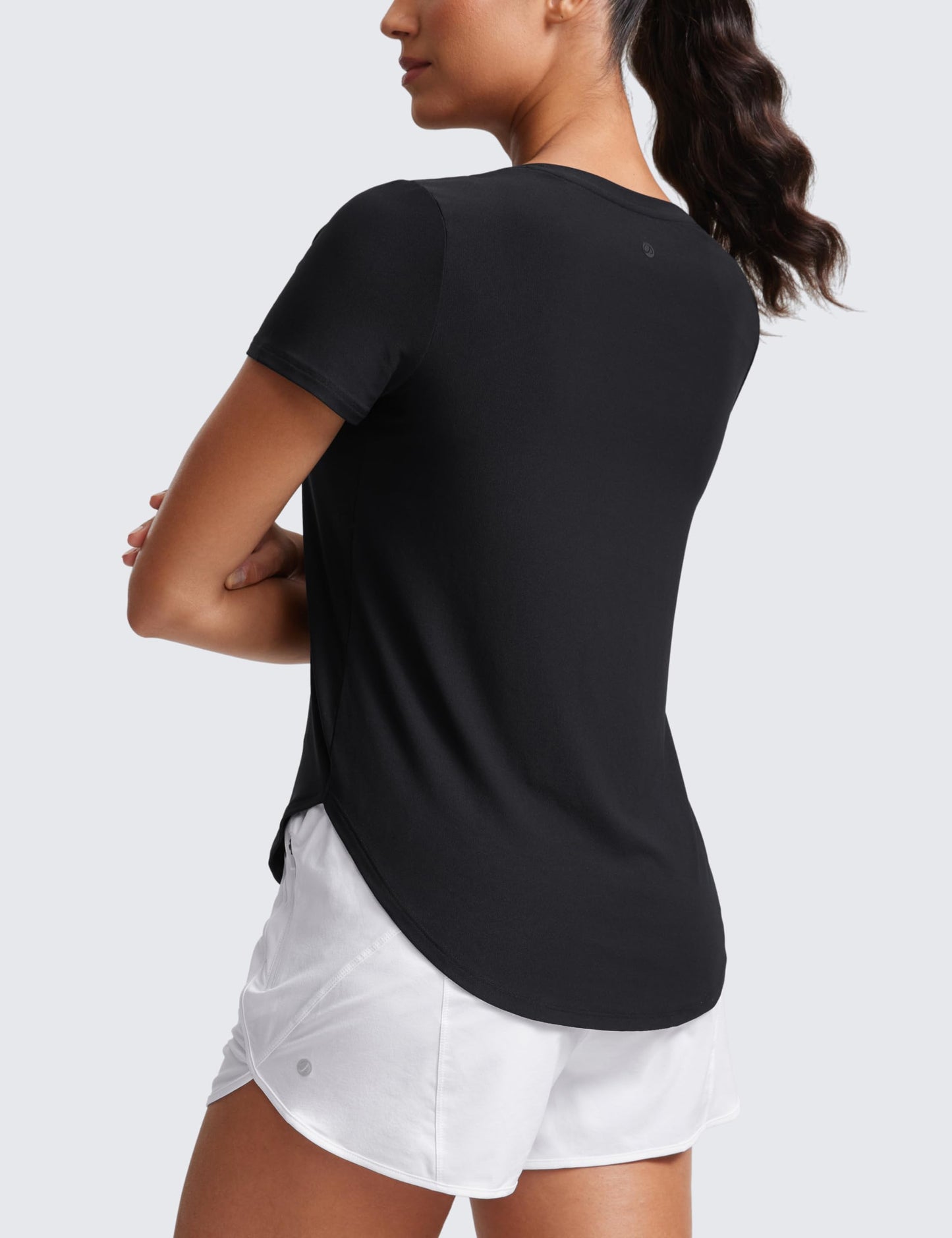 CRZ YOGA Cloudweight Crewneck T-Shirt Black Medium