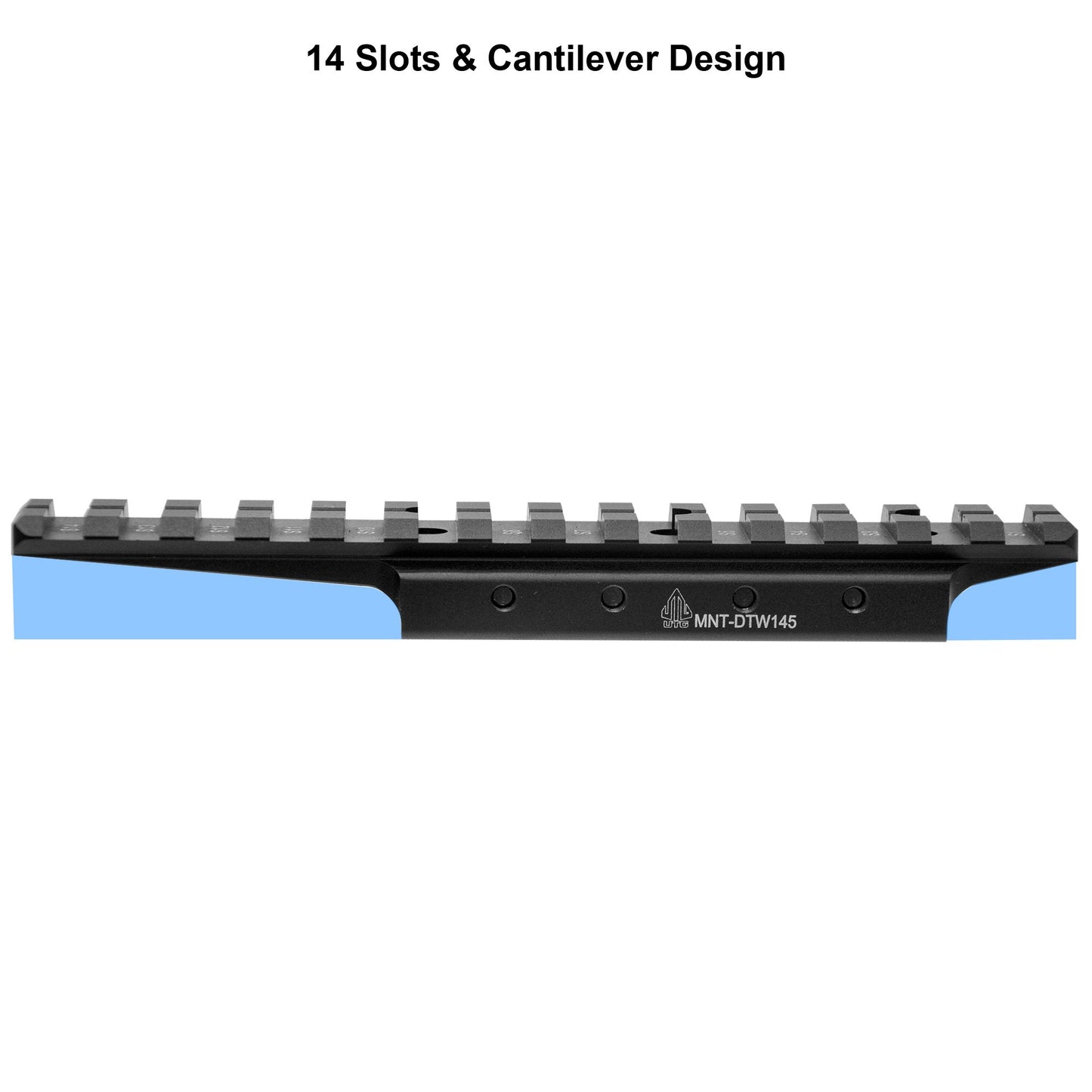 Leapers MNT-DTW145 Inc., Dovetail to Picatinny Rail Adaptor, Black