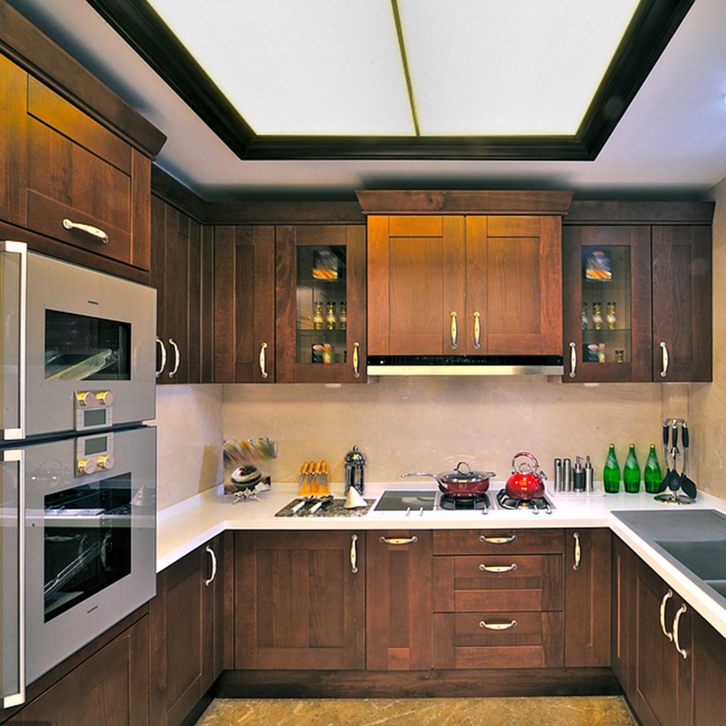 Pushglossy 4 Pack 23.75" x 47.75" Drop Ceiling Light Panel Diffuser Covers Fluorescent Lighting Panel Flat Sheet Polycarbonate Double-Wall Replacement Light Lens Cover with H Support