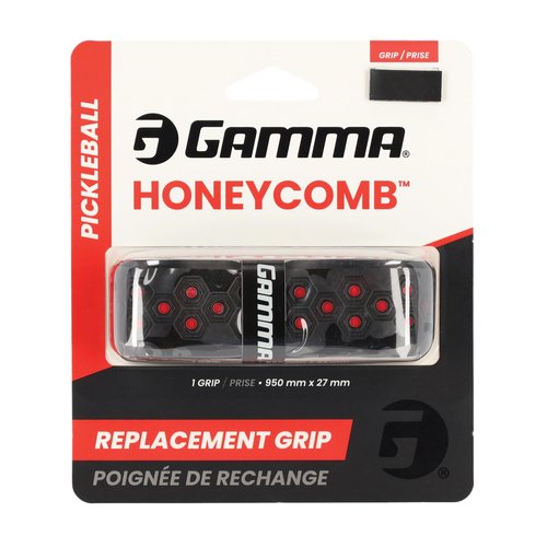 Gamma Honeycomb Cushion Grip for Pickleball Paddles, Moisture-Wicking Pickleball Replacement Grip, Premium Pickleball Equipment for Practice and Games