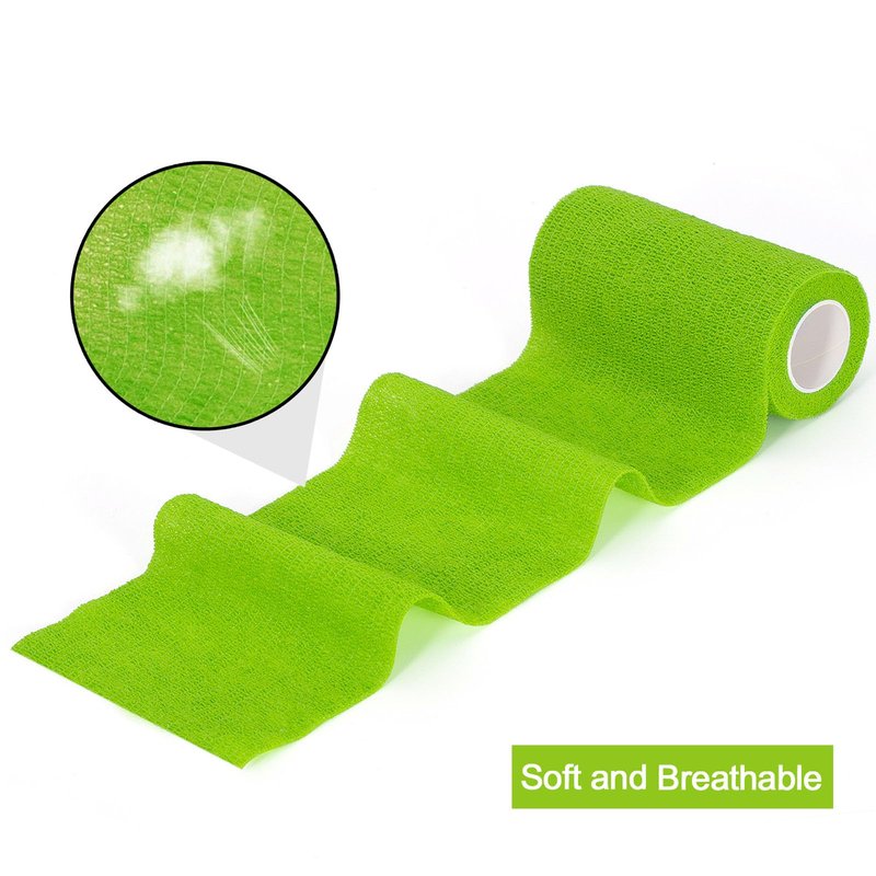 Self Adhesive Bandage Wrap 4 in x 5 Yds Vet Wrap for Horses Elastic Bandage for Ankle Wrist Athletic Tape Self Adherent Cohesive Bandage Wrap Sports Tape, 12 Pack