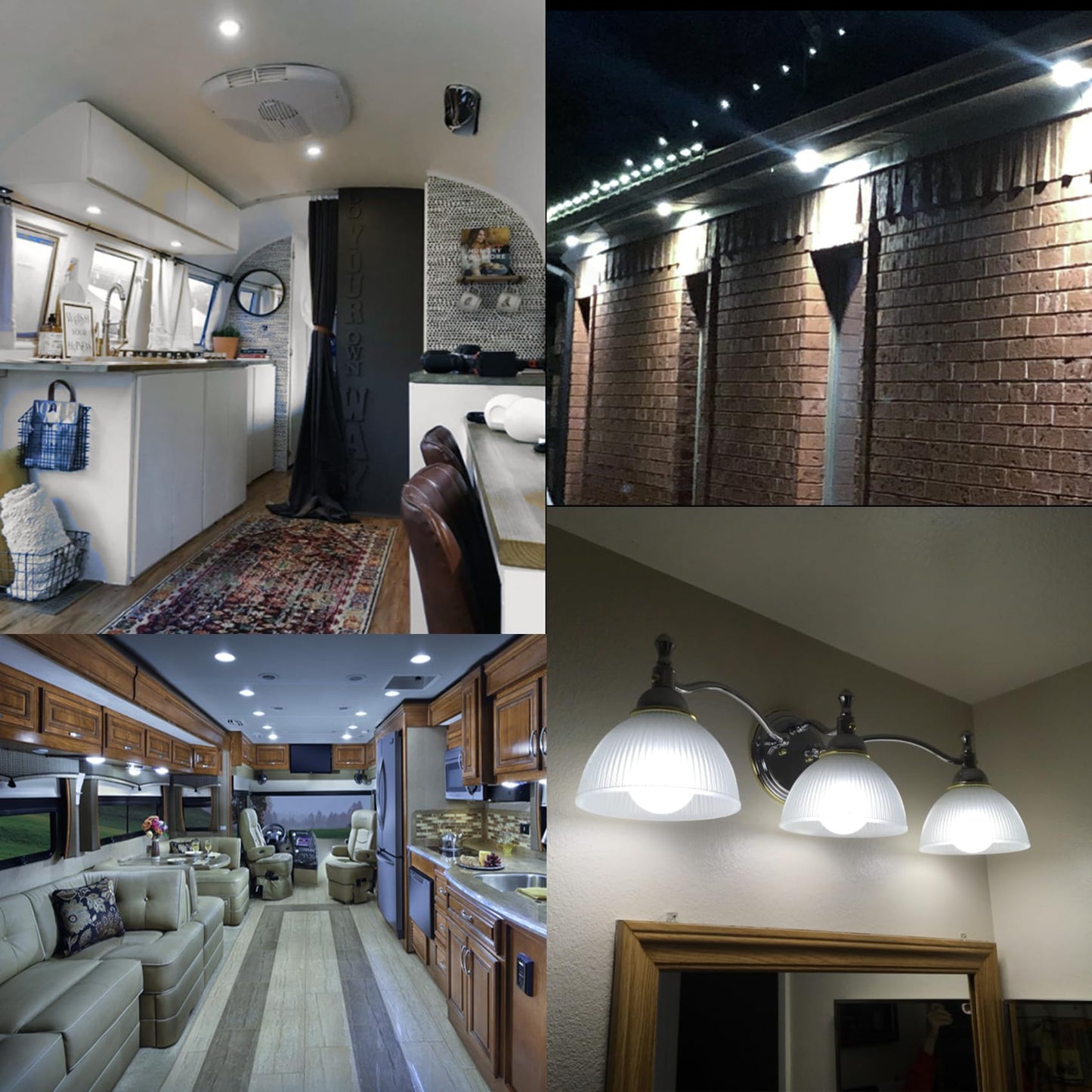 KAKEMONO 1383 1139 R12 LED Reflector Light Bulb 12V 24V BA15S SC Bayonet, 3W 1156 1141 for RV Camper Trailer Marine Boat Reading Light Bulb,Daylight White 5000K,Pack of 3