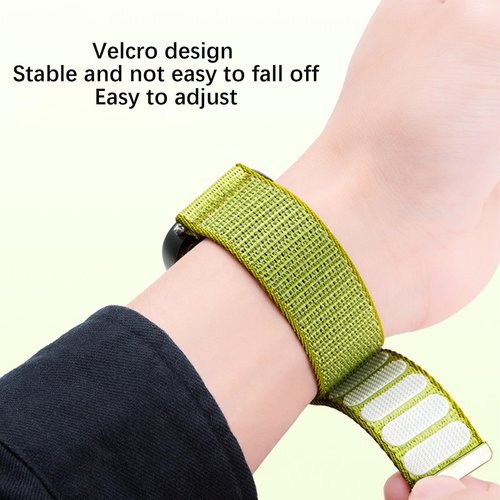 XIDESSEN 2 Packs Nylon Bands Compatible with Amazfit Active 2/Active/GTR mini/GTS 2 2e 3 4/GTS 2 4mini,20mm Quick Release Wavy Nylon Sport Loop Bands For Amazfit Bip 3/3 Pro/U/U Pro/S/S Lite