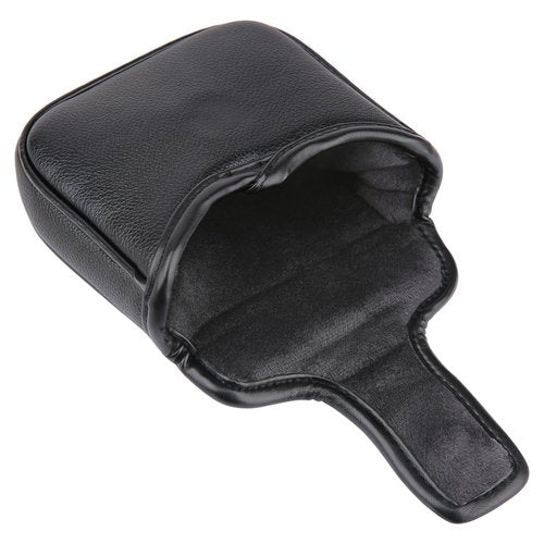 Golf Club Square Mallet Putter Head Cover Soft Leather with Embroidery Magnetic Closure (Black)
