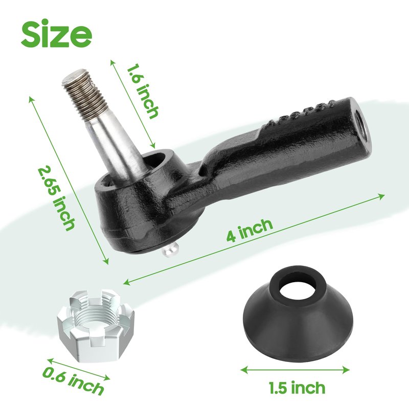 10L0L Golf Cart Steering Rack Ball Joint for EZGO 2001-up (Except RXV), Steering Outer Rod End Replace OEM# 70695-G01 70695G01