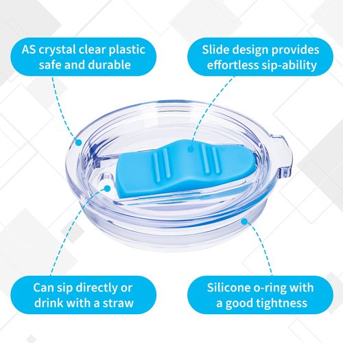 16 oz Press-in replacement lid - Compatible with corkcicle replacement lid.Only compatible corkcicle 16 oz .The slider is detachable for cleaning,Pack of 2.
