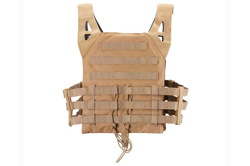 Lancer Tactical Airsoft Lightweight Molle Tactical Vest with Retention Cords-One size Fully adjustable Customizable Fit
