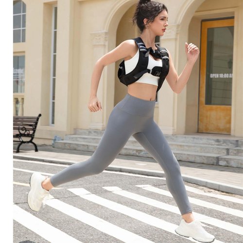 Adjustable Weighted Vest for Women and Men, DecRose 6-10lb/12-18lb Rucking Vest with 6 Ironsand Weights, Body Weight Vest for Home Workouts, Running, Walking and Strength Training
