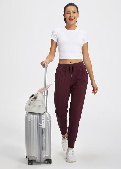 Libin Women's Athletic Joggers - Tapered Sweatpants with Pockets for Casual Workouts | Petite/Regular/Tall