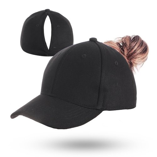 BAIKEA Magnetic Closure Ponytail Hats for Women Baseball Caps with Hidden Back Opening for Any Ponytail Height or Bun,22.83in/58cm