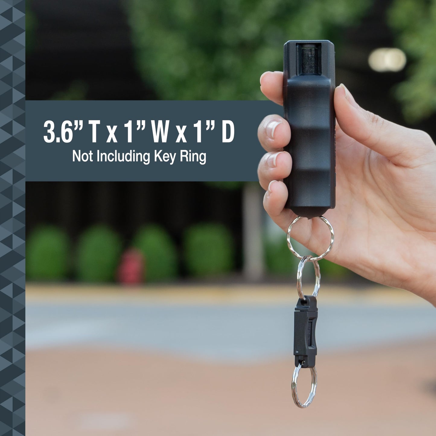 SABRE Pepper Spray - Quick Release Keychain for Easy Carry & Fast Access, Max Police Strength Self Defense OC Spray with UV Dye, 10 Sec. Spray Time, Finger Grip - Faster Aim, 0.54 fl oz, Secure Safety