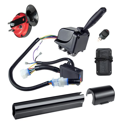 Orle Oko Golf Cart Turn Signal Kit with Horn Brake Light Switch 9-Pin Plug Deluxe Upgrade Wiring Harness - 12V Street Legal Light Kit for Club Car EZGO TXT Yamaha