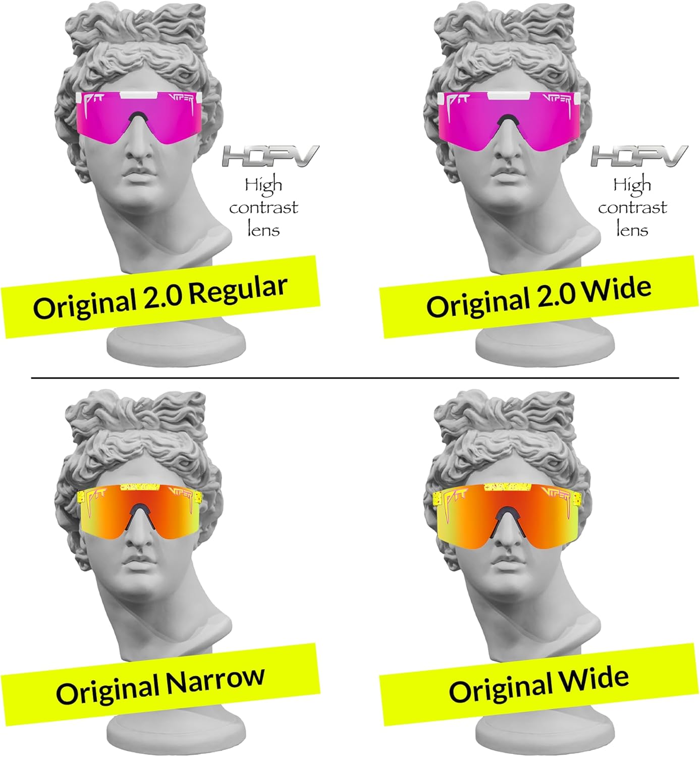 Pit Viper Sunglasses - Original 2.0 | Polarized Lenses | Indestructible Frame | Adjustable Fit
