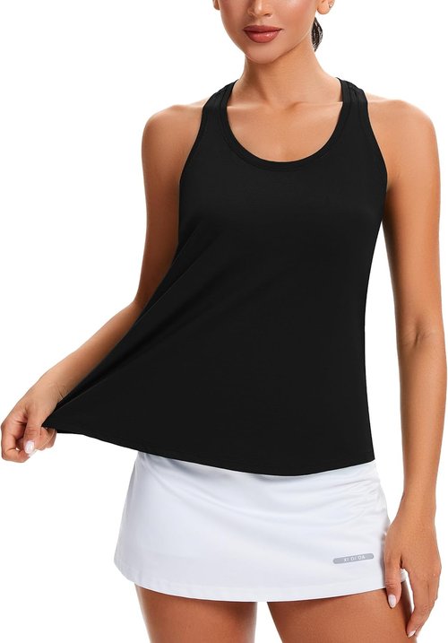 MathCat Women's Workout Tank Tops - Racerback Sleeveless Yoga Shirts | Loose Fit Athletic Top (XS-XL)