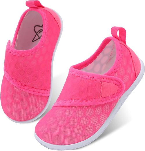 LeIsfIt Toddler Water Shoes - Breathable Quick-Dry Aqua Socks for Beach & Pool | Kids' Swim Shoes
