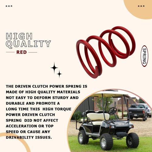 BKIFU Driven Clutch Power Spring for Club Car DS Precedent Gas Golf Cart Car 1986-Up,high Torque Power Driven Clutch Spring,red,Club car Precedent Clutch Spring -1pcs