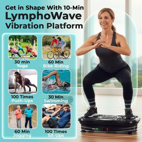 Beltwell® Vibration Plate Exercise Machine - Full Body Shaker for Weight Loss & Lymphatic Drainage | Bluetooth & LED Display