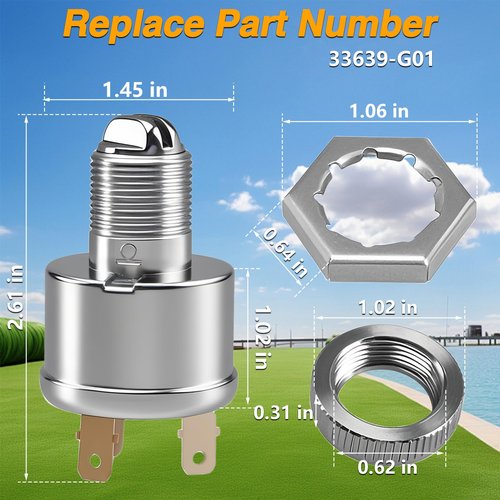 HIMARKLIF Golf Cart Ignition Switch with 2 Key Compatible with EZGO TXT, Medalist, Workhorse, ST, Shuttle, Marathon (1981 and up), 3-Way 4-Terminal Starter Switch Key, Replace# 33639-G01