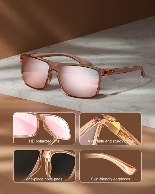 KALIYADI Polarized Sunglasses - UV400 Protection for Men & Women | Ideal for Driving, Fishing, Golf (3 Pack)