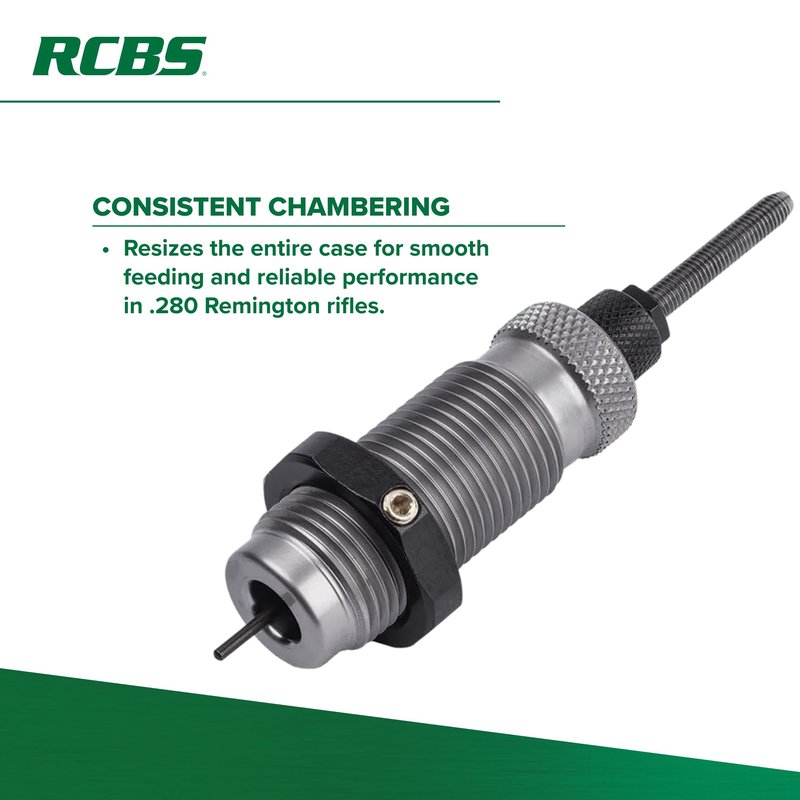 RCBS Full-Length Die Set .280 Rem, Reloading Die Set for Full-Length Sizing of .280 Remington