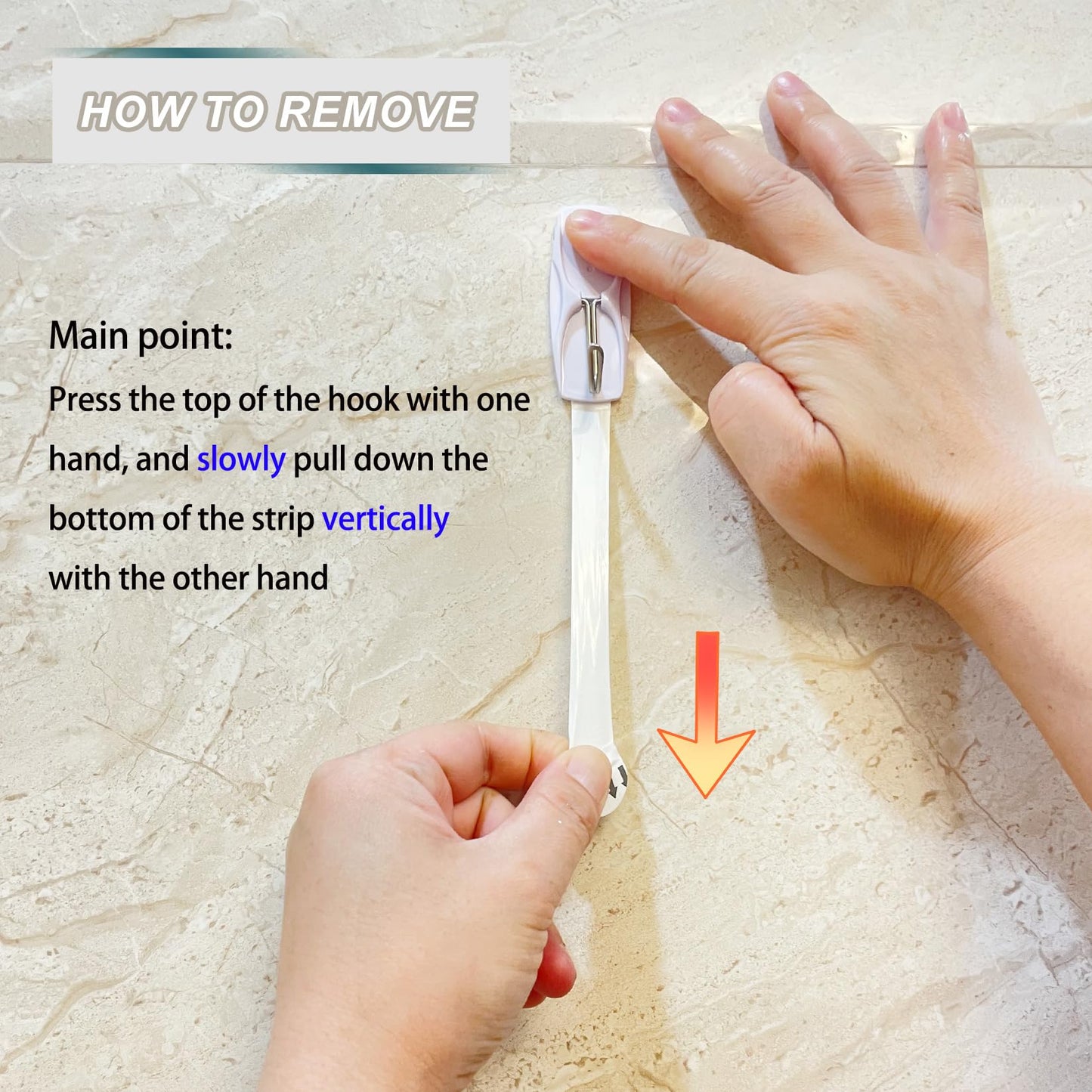 15 Small Wall Hooks for Hanging, with 20 Removable Strips, Clear Hanger Hooks, Damage-Free Utility Hooks with Adhesive Strips, Wire Toggle Wall Hook for Key, Hat, Decor, Door, Clear, Value Pack