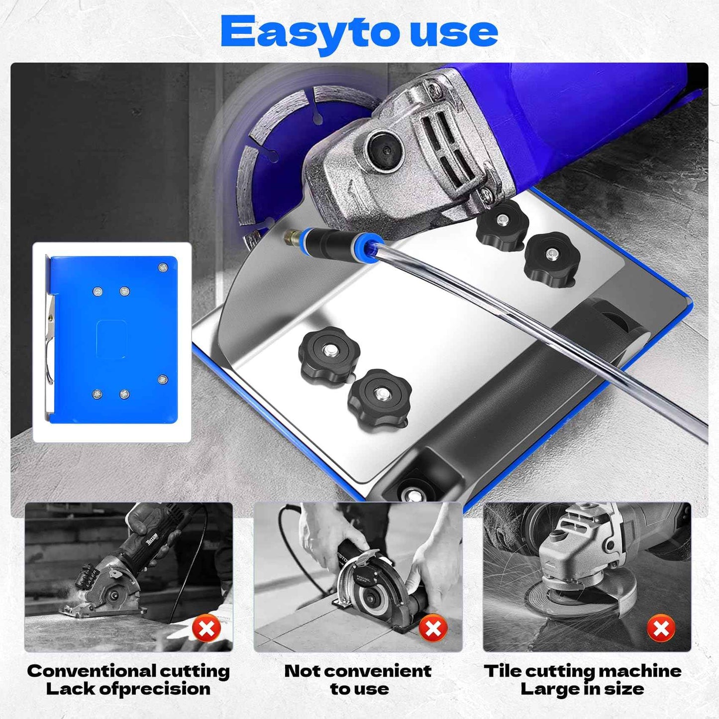 45° Tile Chamfering Tool, Angle Grinder Stand For Tile 45° Chamfer Stainless Steel Cutting, 100-Type Universal 45 Degree Tile Tools Chamfering Fixed Stand Type Angle Grinder