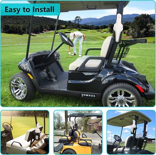 10L0L Sand Bottle for Golf Cart Universal with Rattle Proof Holder for Golf Cart Club Car EZGO and Other